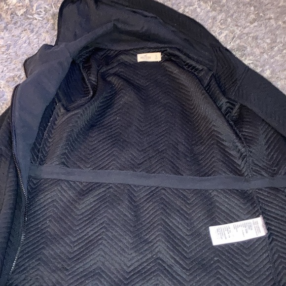 Small hooded Hollister side zip up coat adjustable Waist pull strings - Picture 7 of 10